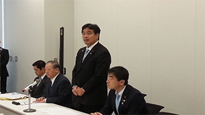 本県選出国会議員に対してTPPに関する要請を行ないました。